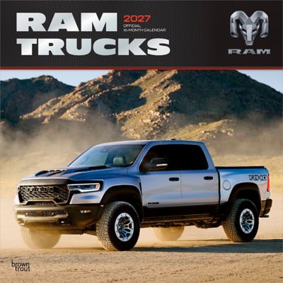 Brown Trout 2027 Ram Trucks Square Flap Calendar, Foil
