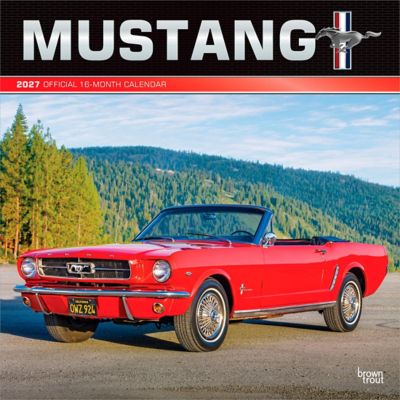 Brown Trout 2027 Ford Mustang Square Flap Calendar, Foil