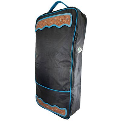 Tahoe Tack 1680D Nylon Front Opening Bridle Bag with Leather Accents