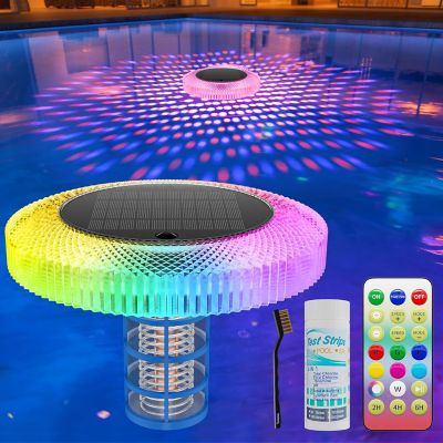 Avatar Controls Solar Floating RGB Pool Light IP68 Waterproof Color Changing Pool Light with Remote