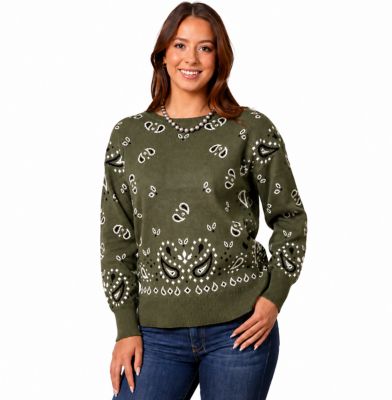 Cotton and Rye Bandana Pullover Sweater