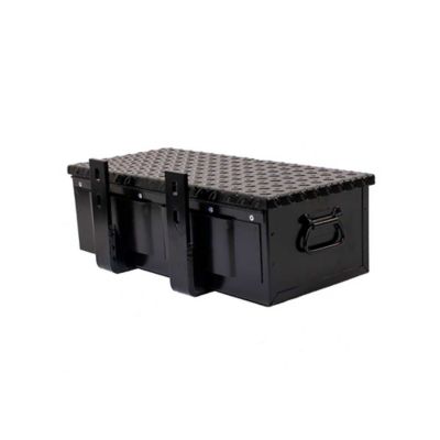 K&M Manufacturing #30 Toolbox & Mounting Brackets Kit 23 x 10 x 7in., Black Powder Coat