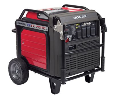 Honda Ultra Quiet EU7000iS 7000/5500 W Electric Start Gasoline Powered Inverter Generator, 50 State California Compliant