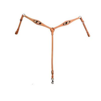 Tahoe Tack Tahoe Wild Side Zebra Print Breast Collar Opulent Leather