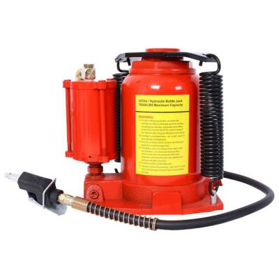 TMB Air Hydraulic Bottle Jack, 32 T/70550Lbs Lbs., Red