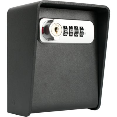 Barska Wall-Mounted Key Lock Box with Combination and Key Lock