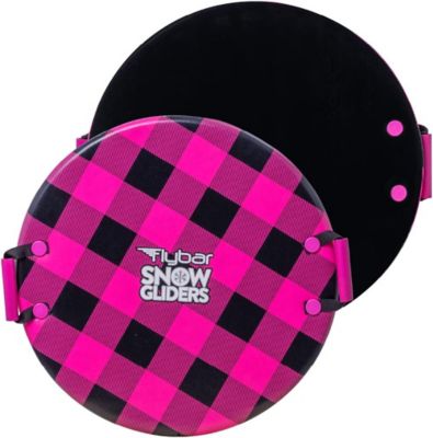 Flybar Snow Sled for Kids - Foam Saucer Disc, Easy Grip Handles, Durable with Slick Bottom & PE Core Build, Lightweight Sleds