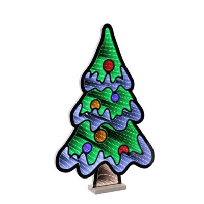 Melrose International Snowy Christmas Tree Ekkolight, 23.5 in. H