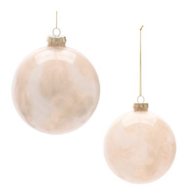 Melrose International Frosted Glass Ball Ornament, 8 pc.