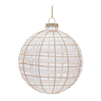 Melrose International Glass Ball Ornament Set of 6 - 4 in.
