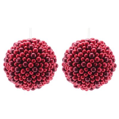 Melrose International Foam Ball Ornaments, 2 pc.