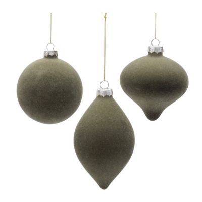 Melrose International Glass Ball Ornaments, Set of 6