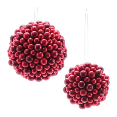 Melrose International Foam Ball Ornaments, 2 pc.