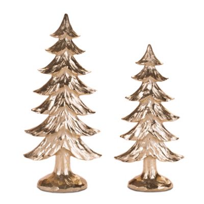 Melrose International Metallic Pine Tree, 2 pk.