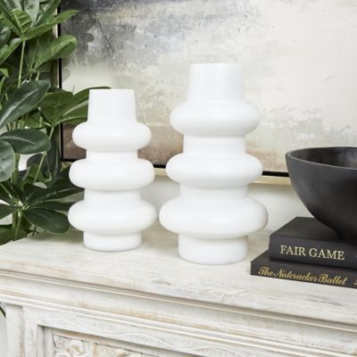 Harper & Willow Glass Dimensional Bubble Decorative Vase