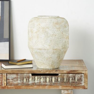 Harper & Willow Metal Handmade Antique Style Distressed Decorative Vase