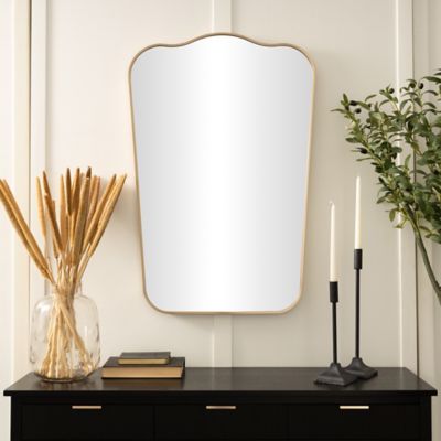 Harper & Willow Aluminum Metal Room Wall Mirror with Thin Frame