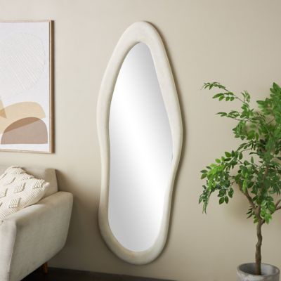 Harper & Willow Velvet Wavy Abstract Room Wall Mirror