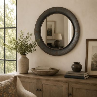 Harper & Willow Metal Room Wall Mirror