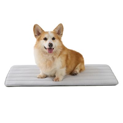 GOOPAWS Dog Cooling Mat, Non-Slip Self-Cooling Summer Pet Mat for Indoor Outdoor Kennel Floor Use, Relieve Heat & Fatigue
