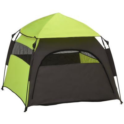 Pawhut Pop Up Dog Tent for Extra Large and Large Dogs, Portable Pet Camping Tent with Carrying Bag for Beach