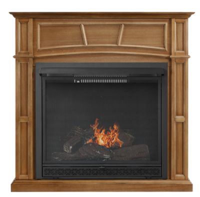 Comfort Glow Dual Fuel Vent-Free Gas Fireplace, Prestige Oak, Thermostatic Remote Control, 33,000 BTU, ODS