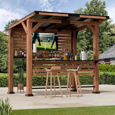 Modern Shade The Aura 6.5 x 8ft. Outdoor Entertainment Bar