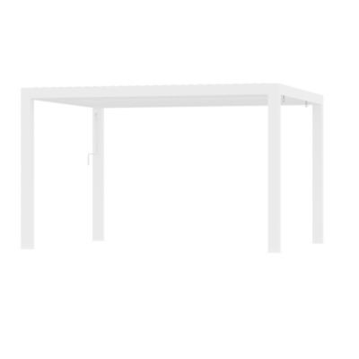 Modern Shade 10 x 12ft. Aurora Louvered Pergola White