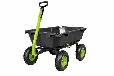Yard Tuff 7 cu. ft. Poly Dual-Side Dump Wagon