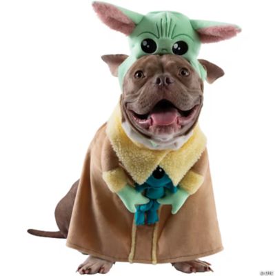 Jazwares Star Wars The Mandalorian Grogu Pet Costume, 11-25 lb., Back Length 10-13 in., Chest 14-18 in.