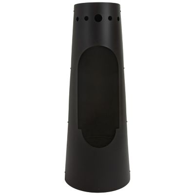 Sunnydaze Decor Wood-Burning Fire Pit Chiminea 50 in. Black