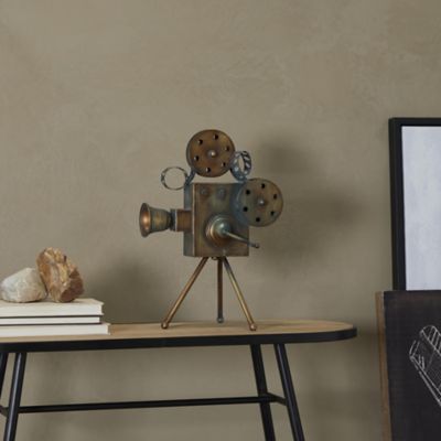 Harper & Willow Metal Decorative Camera Film Decorative Sculpture