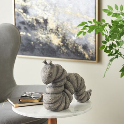 Harper & Willow Polyresin Textured Worm Decorative Sculpture