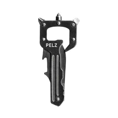 Pelz KeyTool Silver 12-in-1 Keychain Multi Tool with Carabiner
