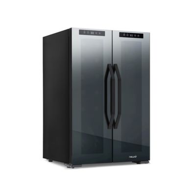 NewAir Shadow Series Wine & Beverage Cooler, 12 Bottles per 39 Cans, Dual One Free Standing, Black