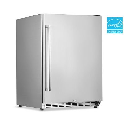 NewAir Commercial Refrigerator 24 in. Under Counter Single Zone 53 cu. ft. W Per Smudge Proof Stainless Steel Cabinet