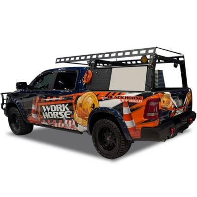 Black Horse Off Road Work Horse Base K2 Tool Box Black Compatible w All Pickups