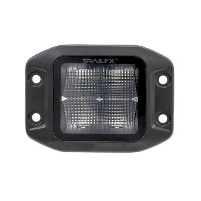 TrailFX Flush Mount LED Driving/Fog Light, 4 10W LED Bulbs, Single light, 2X2FMBKF1