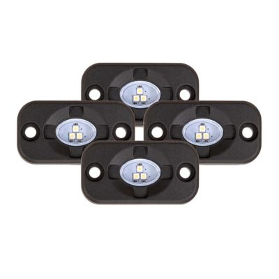TrailFX LED Underbody Light Kit, Bright White Color, Kit with Harness and Hardware, ROCKKITF4