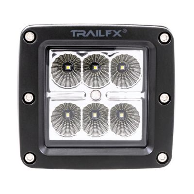 TrailFX LED Driving/ Fog Light, 3 in. Square, Clear Lenses, Single, 3X2F1
