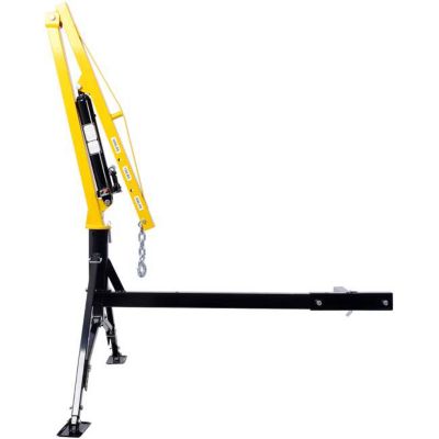 TMB Receiver Hitch Mounted Hydraulic Swivel Crane, 1000 lb. Capacity