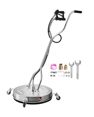 VEVOR 24 in. Pressure Washer Surface Cleaner, Stainless Steel Pressure Washer Attachments