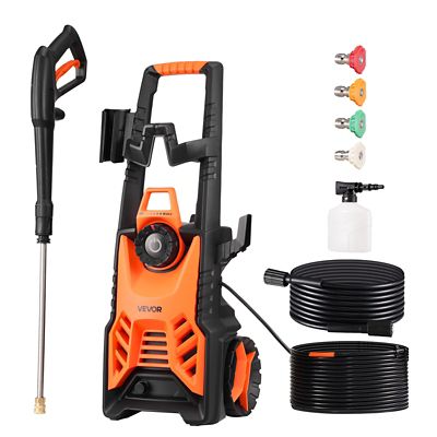 VEVOR Electric Pressure Washer, Max 4500 PSI and 3.2 GPM With Pressure Adjustment