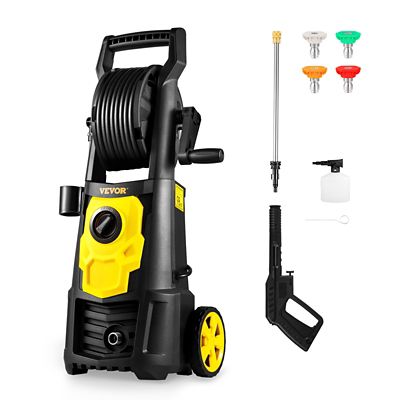 VEVOR Electric Pressure Washer, 2000 PSI, Max. 1.76 GPM Power Washer with 20 ft Hose, 4 Quick Connect Nozzles