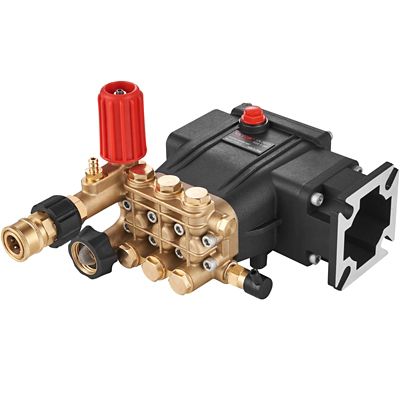 VEVOR Pressure Washer Pump, 3/4 in., Shaft Horizontal Triplex Plunger, 3700 PSI, 2.5 GPM