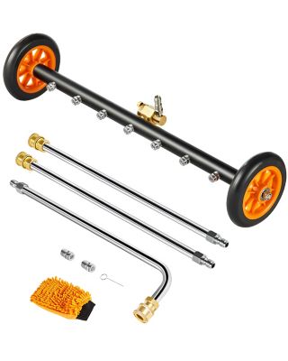 VEVOR 24 in. Pressure Washer Undercarriage Cleaner, Stainless Steel Surface Cleaner 4000 Max PSI