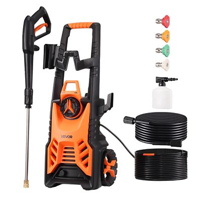 VEVOR Electric Pressure Washer, Max 4500 PSI and 3.2 GPM, High Power Pressure Cleaning Machine with 4 Quick Connect