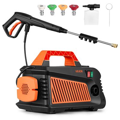 VEVOR Electric Pressure Washer, 2000 Max PSI 1.59 Max GPM, Portable Power Washer with 4 Nozzles