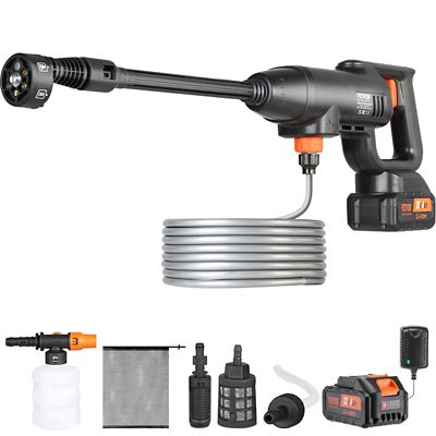 VEVOR Cordless Pressure Washer, 580-PSI 1.1 GPM Portable Power Cleaner