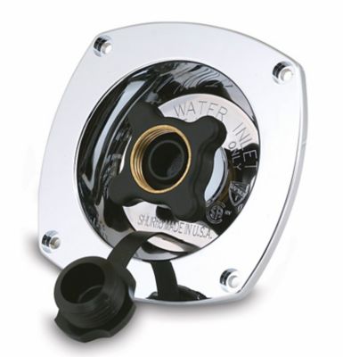 SHURflo Pressure Reducing City Water Fresh Water Inlet, Flush Mount, Chrome, 183-029-14